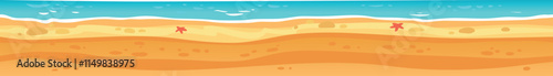 Beautiful vector illustration of a sandy beach with starfish, perfect for summer and travel themed projects, creating a serene and inviting atmosphere