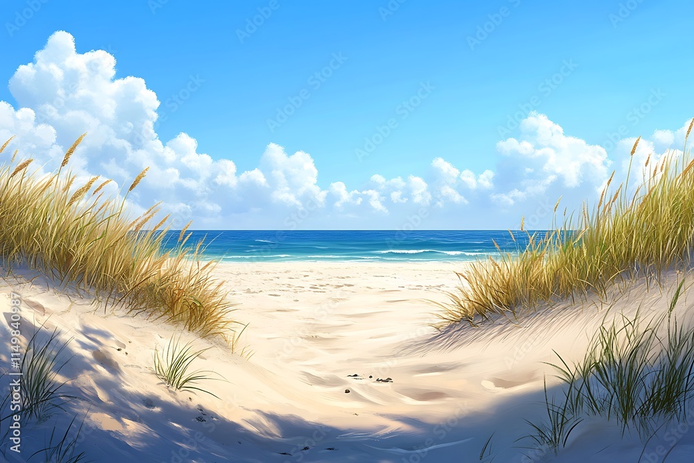 beautiful sandy beach of the Mediterranean sea and sky beautiful sandy beach of the Mediterranean sea and sky