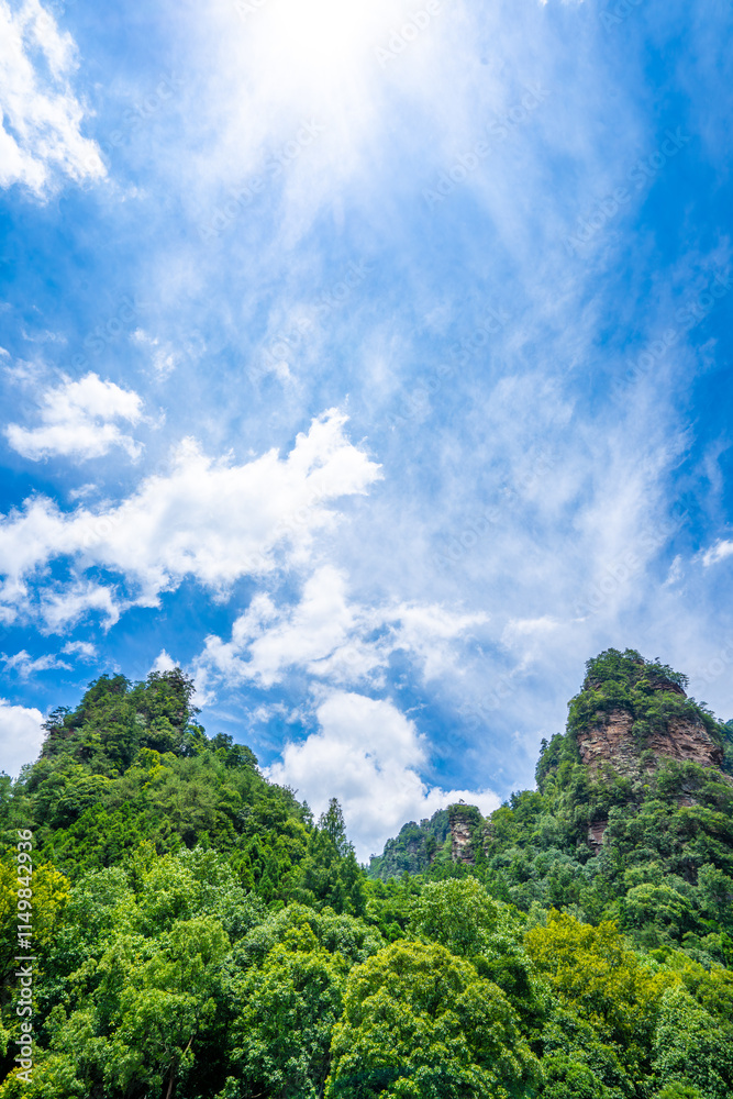 Zhangjiajie scenic area in Hunan Province, China Zhangjiajie scenic area in Hunan Province, China