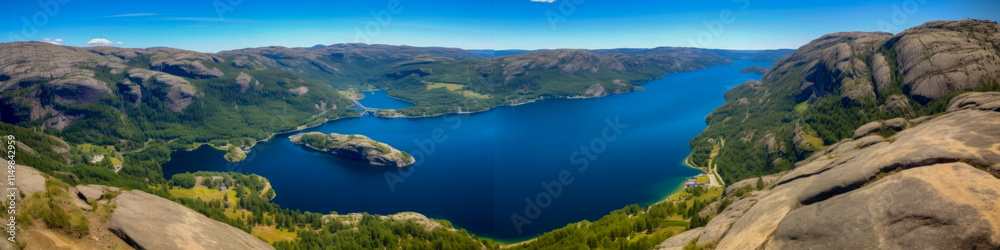 Obraz premium Beautiful landscape natural landscape panorama