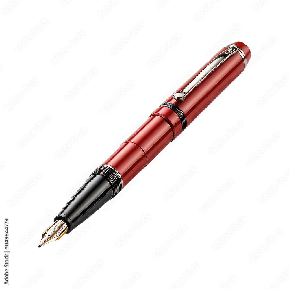 Red Pen on transparent background Red Pen on transparent background
