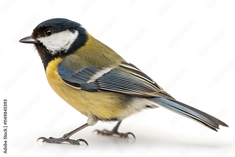 Obraz premium titmouse on a white background
