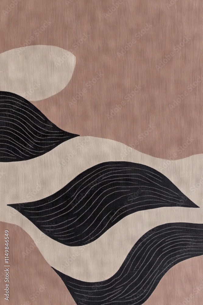 PANTONE 17-1230 Mocha Mousse Japandi Minimalist Wallpaper Design PANTONE 17-1230 Mocha Mousse Japandi Minimalist Wallpaper Design