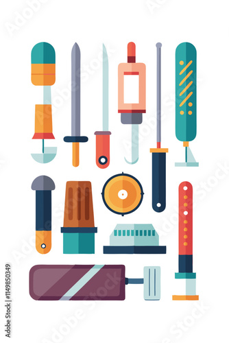  Comprehensive Sharpening Tools Icon Set