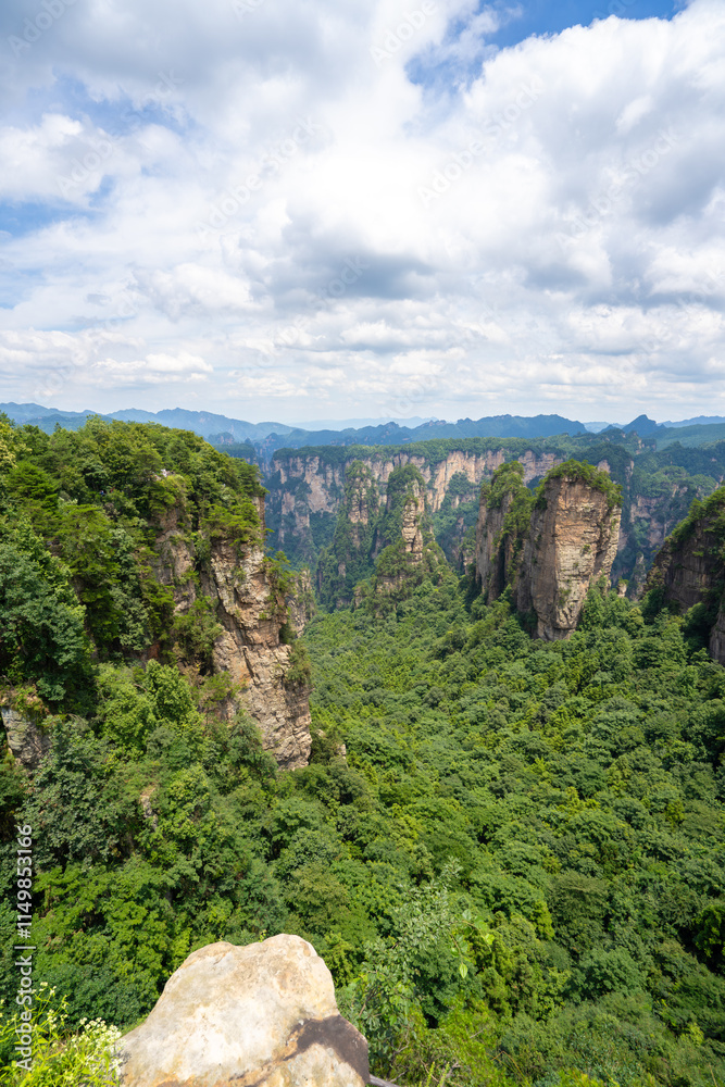 Zhangjiajie scenic area in Hunan Province, China Zhangjiajie scenic area in Hunan Province, China