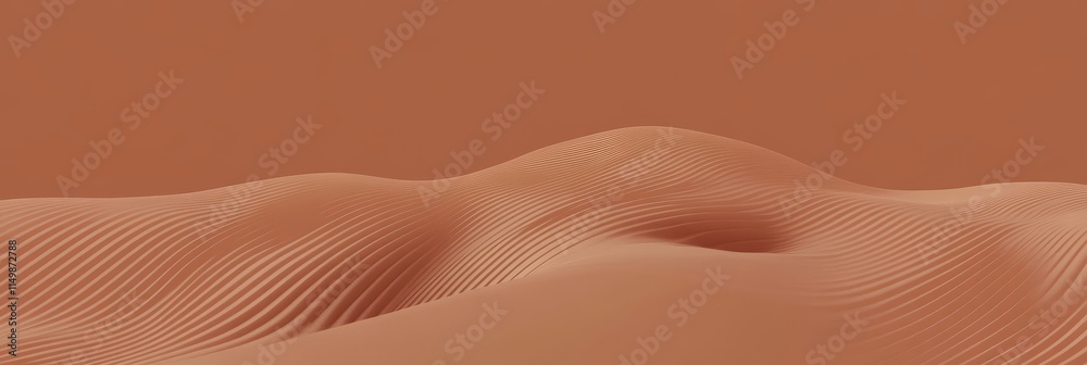 PANTONE 17-1230 Mocha Mousse Minimalist 3D Pattern Wallpaper Design Background