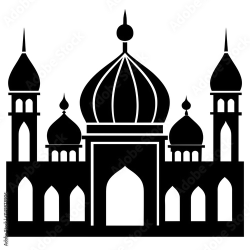 taj mahal vector illustration