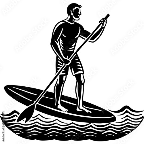 man in a boat