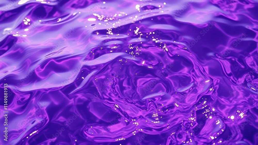 Abstract Purple Liquid Surface Texture Shimmering Waves and Glistening Reflections Abstract Purple Liquid Surface Texture Shimmering Waves and Glistening Reflections