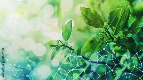 Young Sprout Agricultural Technology, Scientific Research Banner, Organic Digital Background