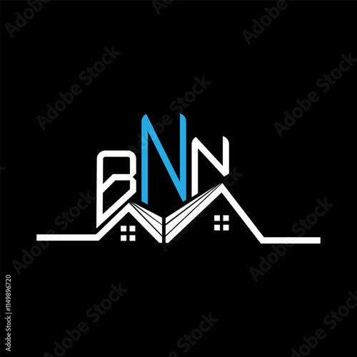 BNN Real State logo design, BNN simple and modern logo. BNN luxurious alphabet design photo