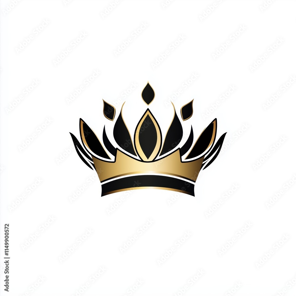 Timeless design: gold crown symbolizing elegance and exclusivity Timeless design: gold crown symbolizing elegance and exclusivity
