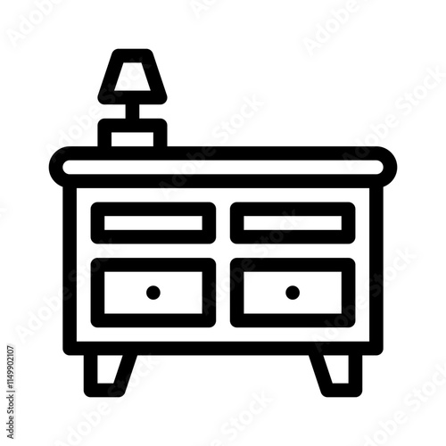 bedside line icon