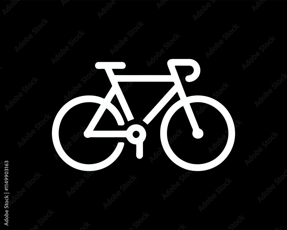 Line art Bicycle logo design icon symbol vector illustration. Bicycle sign Line art Bicycle logo design icon symbol vector illustration. Bicycle sign