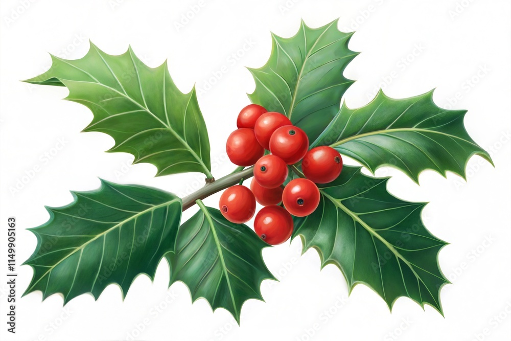 Holly Berry Icon for Christmas Decorations Holly Berry Icon for Christmas Decorations