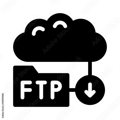 Cloud glyph icon