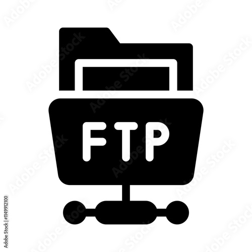 FTP glyph icon