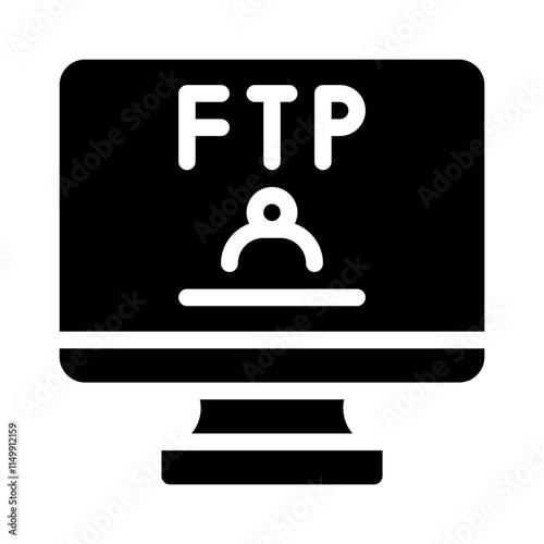 FTP glyph icon