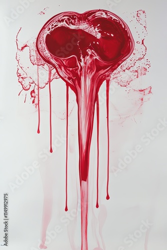 menstruation period menses, red colour
