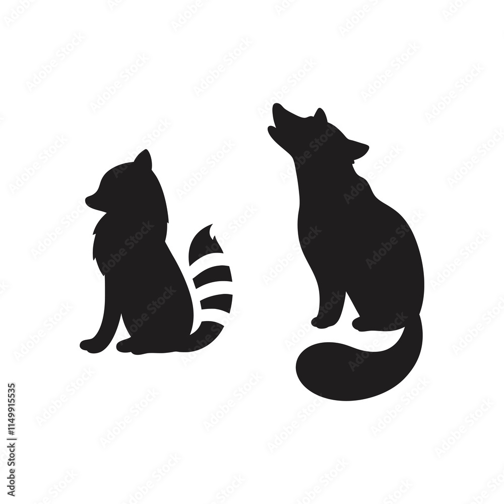 Stylish Collection of Animal Silhouettes – High-Quality Wildlife Vector Bundle Stylish Collection of Animal Silhouettes – High-Quality Wildlife Vector Bundle