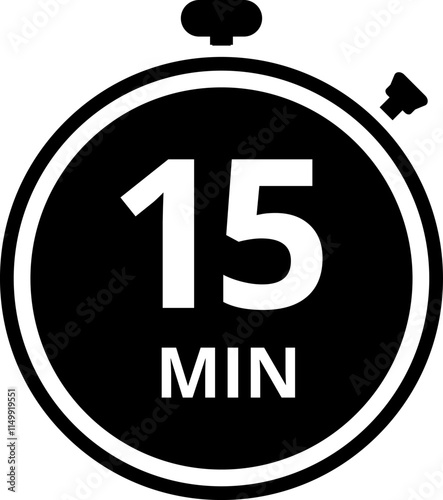 Cooking time and pot icon set. Cook for 1, 2, 5, 10, 15, 20, 25, 30, 40, 45, 50, 60 minutes vector icon.