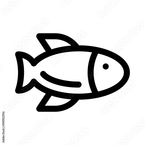 Fish line icon