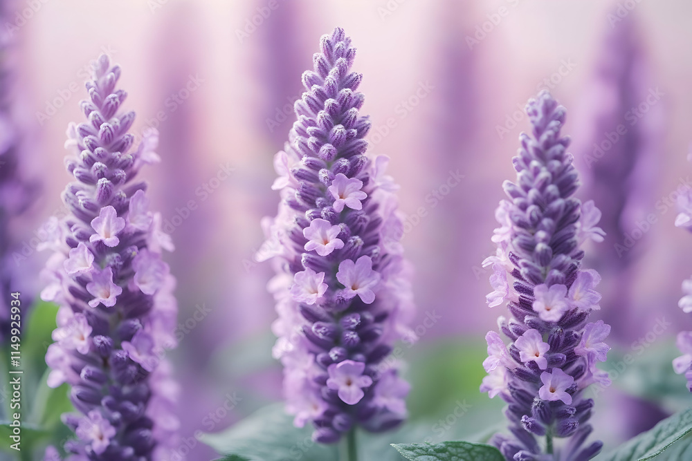 Naklejka premium Lavender Flowers Illustration
