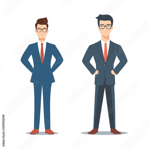 Business people, business Men and Women  vector silhouettes set