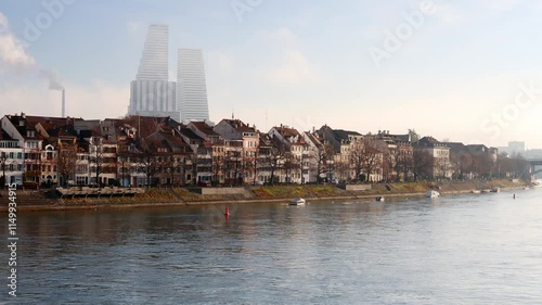 basel city in switzerland 4k 25fps video
