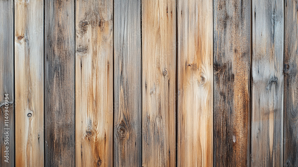 Detailed close-up of a wooden fence, highlighting the grain, knots, and natural texture of the wood in high resolution wallpaper, banner design, brochure, web, promotion, Detailed close-up of a wooden fence, highlighting the grain, knots, and natural texture of the wood in high resolution wallpaper, banner design, brochure, web, promotion,
