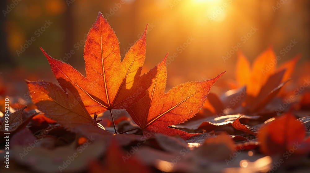 Cinematic Macro of Autumn Leaves: Hyper-Realistic Detail Cinematic Macro of Autumn Leaves: Hyper-Realistic Detail