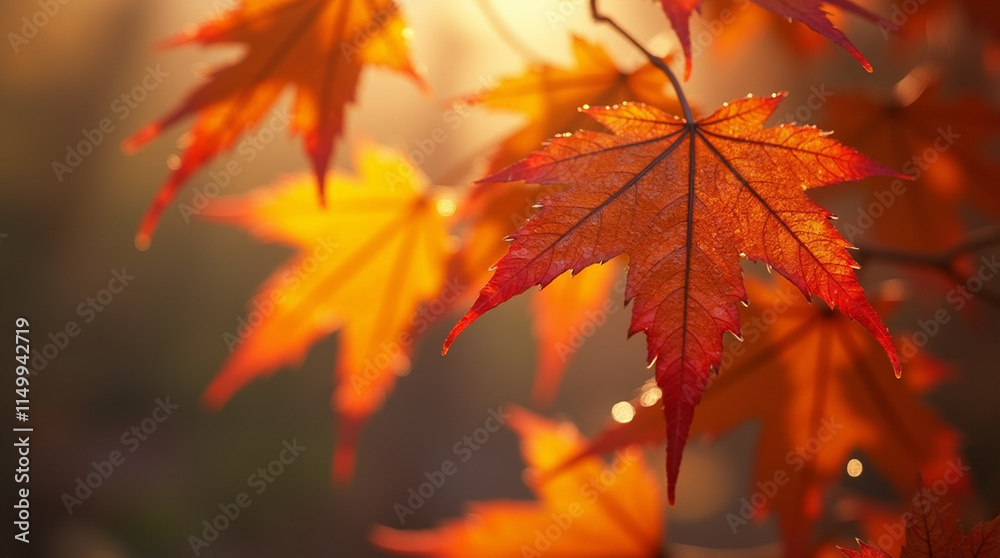Autumn Leaves in Cinematic Detail: A Hyper-Realistic Macro Shot Autumn Leaves in Cinematic Detail: A Hyper-Realistic Macro Shot