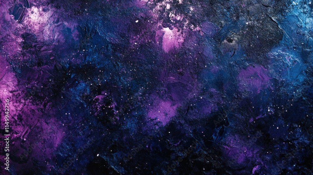 Abstract Cosmic Nebula Painting Deep Space Art Abstract Cosmic Nebula Painting Deep Space Art