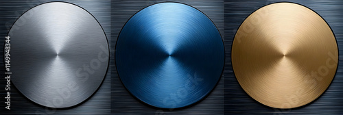Metallic Circles Illustration