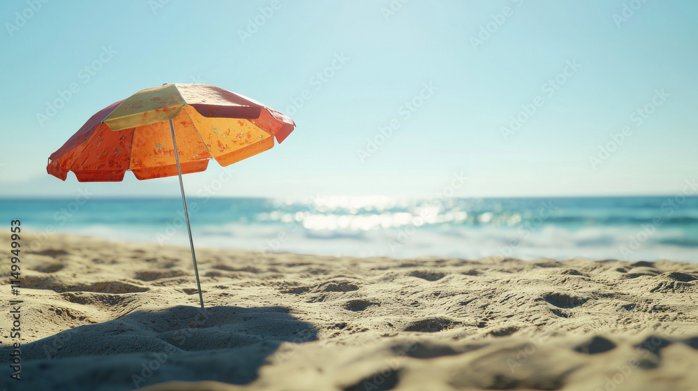“Beneath the Umbrella: Endless Summer Skies”
