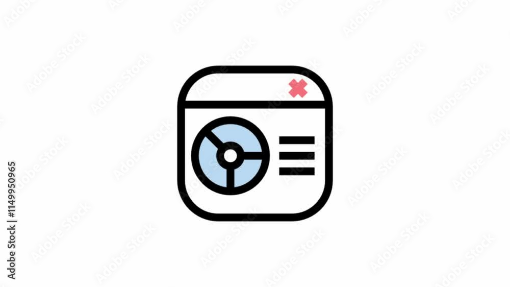 Modern reporting dashboard animated icon - navigation motion design Modern reporting dashboard animated icon - navigation motion design