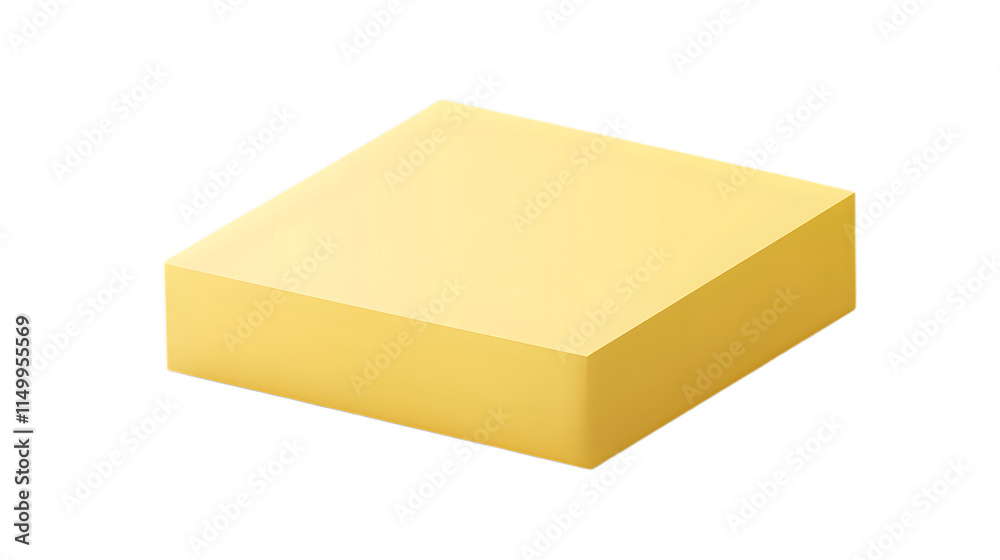 Yellow sticky note pad with a smooth surface and clean edges, ideal for reminders or creative projects. Isolated on transparent background Yellow sticky note pad with a smooth surface and clean edges, ideal for reminders or creative projects. Isolated on transparent background