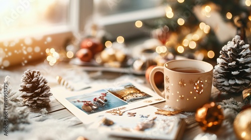 Wallpaper Mural New year celebration with cozy decorations home photography festive atmosphere close-up warmth Torontodigital.ca