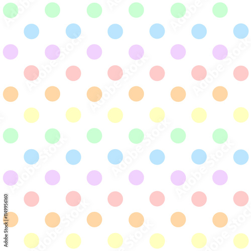 Circle pattern in pastel rainbow tone, colorful tone background Pride