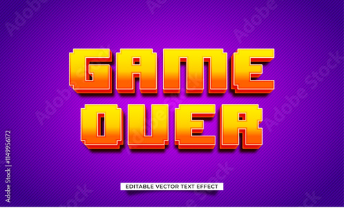 Colorful "Game Over" text graphic with a vibrant background.