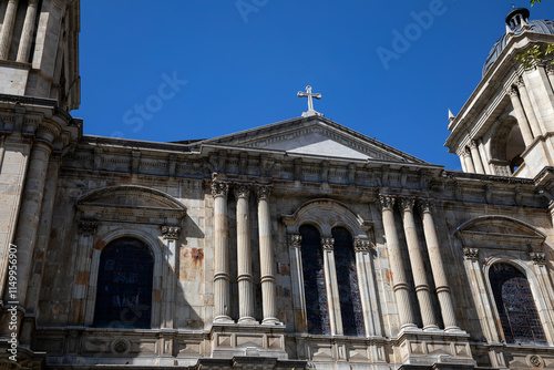 Beautiful old building. Colonial architecture. Old building of beautiful architecture.
