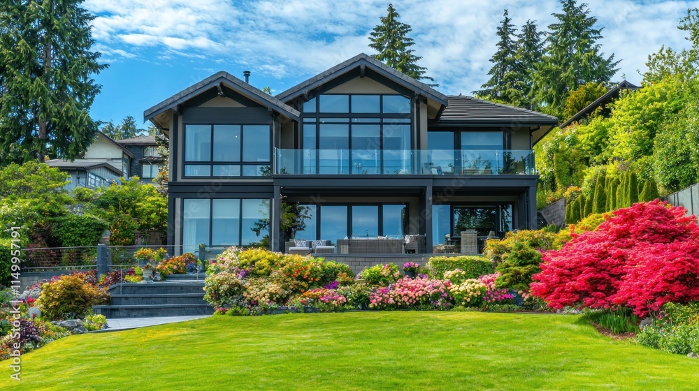 Modern Luxury Home with Beautiful Landscaped Garden Modern Luxury Home with Beautiful Landscaped Garden