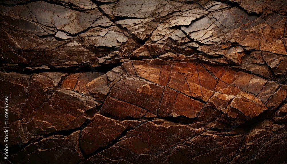 dark brown rock face