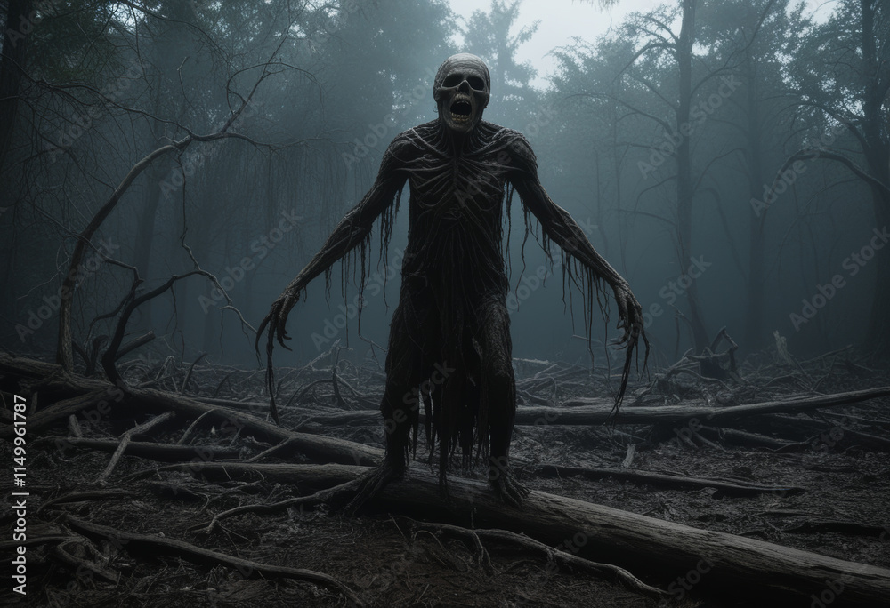 Eerie Forest Guardian Awakens at Dusk Eerie Forest Guardian Awakens at Dusk