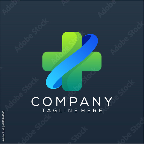 abstract medicine logo design