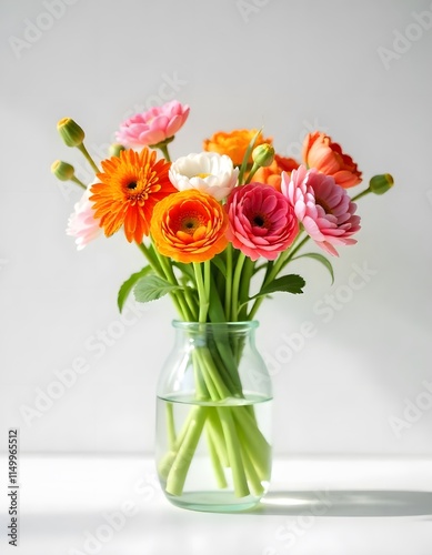 bouquet of tulips in a vase