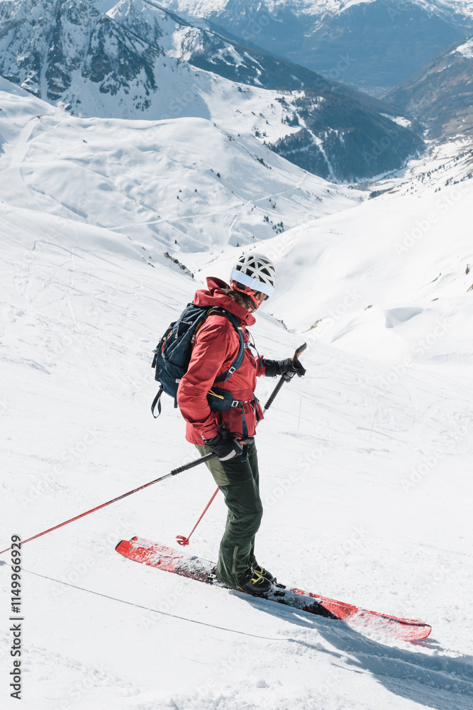 Skiing Adventure on Grand Tourmalet Slopes, French Pyrenees Skiing Adventure on Grand Tourmalet Slopes, French Pyrenees