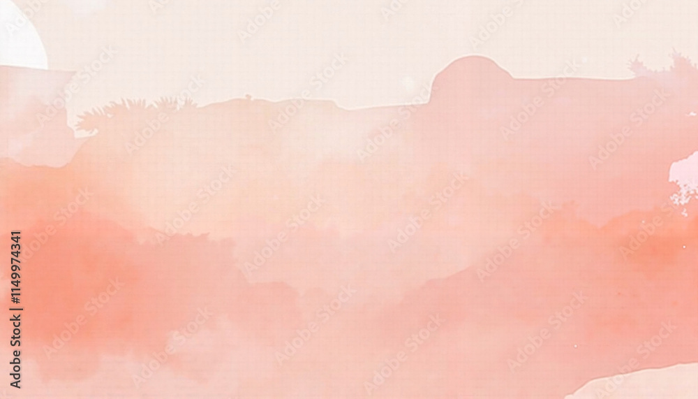 Obraz premium Soft abstract watercolor background in pastel pink shades with copy space for text