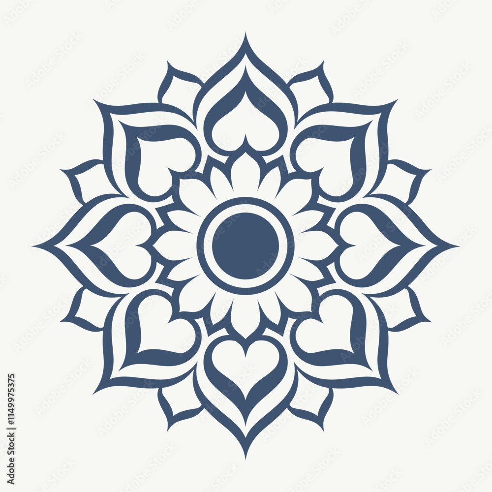 A simple mandala design vector illustration A simple mandala design vector illustration