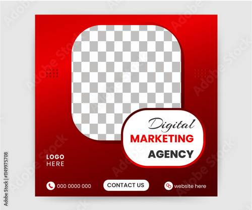 Creative modern social media post design .Editable vector design